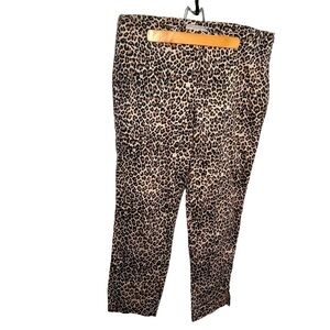 Adrienne Vittadini Collection Animal Print Ankle Pant